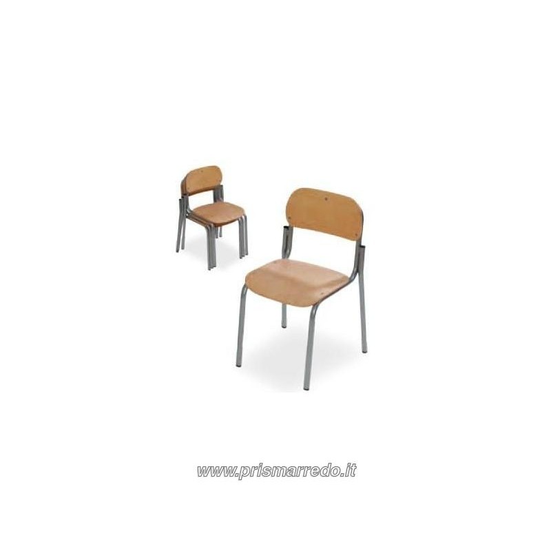 Sedia in faggio per scuola materna altezza 30 cm ideale per i bimbi dell' infanzia, struttura in solido acciaio