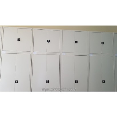 parete di armadi da 100 con sopralzo per archivio Mugnano- Scuola Sequino