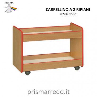 CARRELLINO A 2 RIPIANI