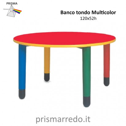 Banco Tondo 120 Multicolor