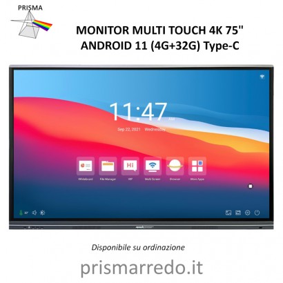 MONITOR MULTI TOUCH 4K 75"...