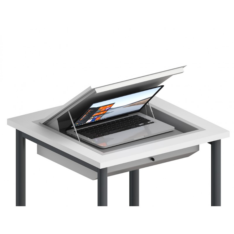 tavolo con cassetto per pc Realizzato CON PIANO MELAMINICO NOBILITATO dim. 70x50 , dotato di cassetto portanotebook